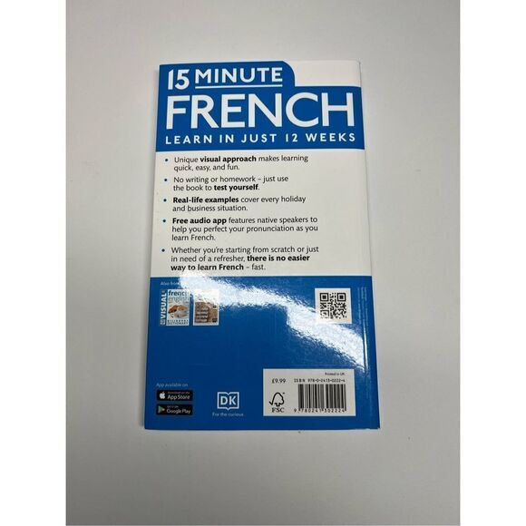 15-Minute French by DK (2018, Trade Paperback) - Picture 4 of 6